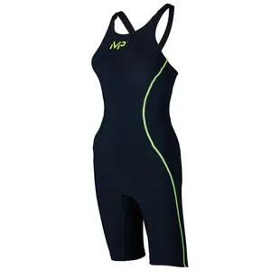 Fabletics Womens Zip-Front One-Piece Swimsuit (Black) | Sportpursuit.c