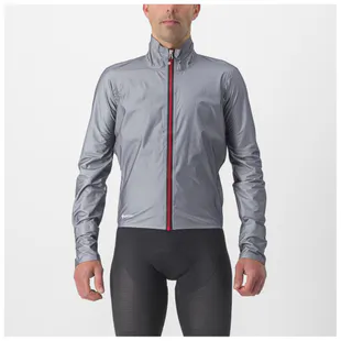 Castelli Mens Beta RoS Windproof Jacket (Light Black/Red) | Sportpursu