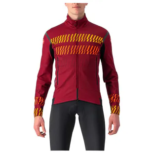 Castelli Mens Beta RoS Windproof Jacket (Light Black/Red) | Sportpursu
