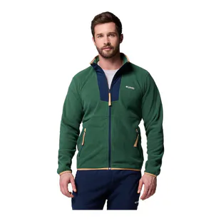 Veste Polaire Columbia Homme Taille L - Camouflage Vert, Fermeture éclair Intégrale, Chaude Et Légère