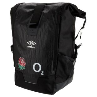 England Rugby Elite Pro Rolltop Backpack (Black/Silver) | Sportpursuit
