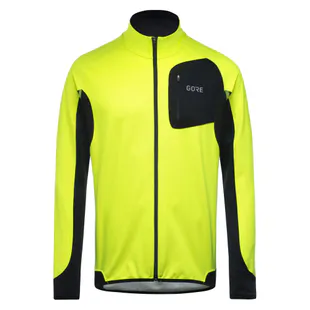Gorewear Mens R3 Partial GWS Windproof Jacket (Neon Yellow/Black) | Sp
