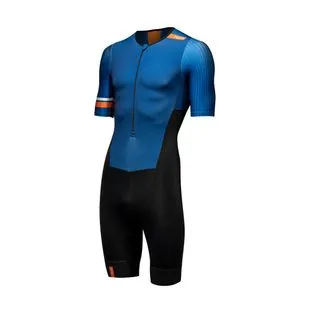 HUUB Mens Mittsu Club Aero Tri Suit (Navy/Orange) | Sportpursuit.com