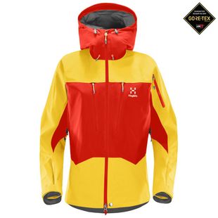 Haglofs Womens Roc GTX Pro Jacket (Scarlet Red/Pumpkin Yellow) | Sport