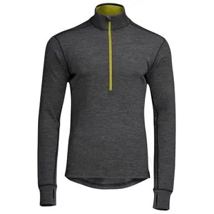 Couche De Base Homme ISOBAA, Laine Mérinos Super Fine, 1/4 Zip, Manches Longues, XXL Ajusté, Violet