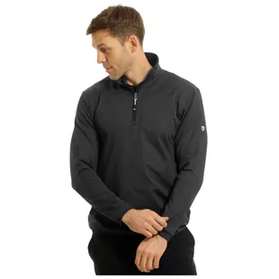 Kjus Mens Liam Techwool 1/2 Zip Pullover (Black) | Sportpursuit.com