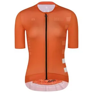 Pas Normal Studios Womens Solitude Mesh Jersey (Orange) | Sportpursuit