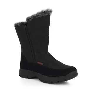Kefas Stivali Invernali Donna Kalinka New - Scamosciato Idro, Fodera In Lana, Suola Gomma - Modello Neve - 3