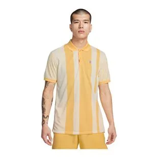 Nike Mens Court Dri-Fit Advantage Slam Short Sleeve Polo Shirt (Yellow