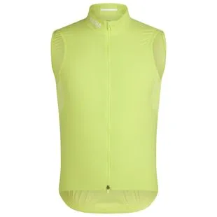 Rapha Mens Pro Team Lightweight Rain Gilet (Yellow White) | Sportpursu