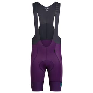 Rapha Mens Pro Team II Bib Shorts (Dark Purple) | Sportpursuit.com