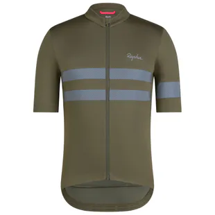 Rapha Mens Classic Flyweight Block Fade Print Jersey (High-Vis Pink/Da