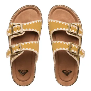Infradito Roxy Jyll Per Donna – Finta Pelle Marrone – Sandali Spiaggia Comodi – Nuovi Con Etichette