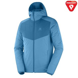 Salomon Mens Drifter Midlayer Reversible Hooded Jacket (Fjord Blue/Lyo
