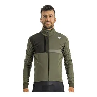 Rapha Mens Core Winter Jacket (Dark Khaki/White) | Sportpursuit.com