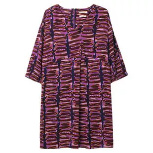 white stuff purple dress Tammy Cotton Jersey Dress in PURPLE MULTI