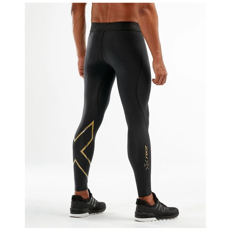 2XU Force Compression Tights メンズ 2XU Mens Force Compression Tights (Black/Gold) | Sportpursuit.com