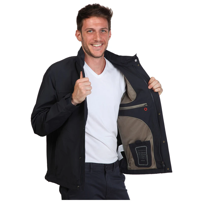 Clean Line Jacket Geox Mens Clean Cut Jacket (Blue) | Sportpursuit.com