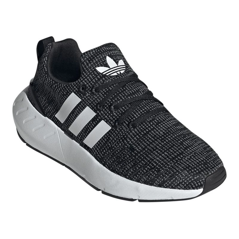 Adidas Kids Swift Run 22 Casual Shoes (Black) | Sportpursuit.com