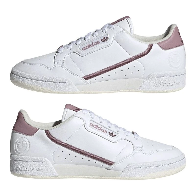 Adidas Womens Continental 80 Vegan Casual Shoes (White) | Sportpursuit