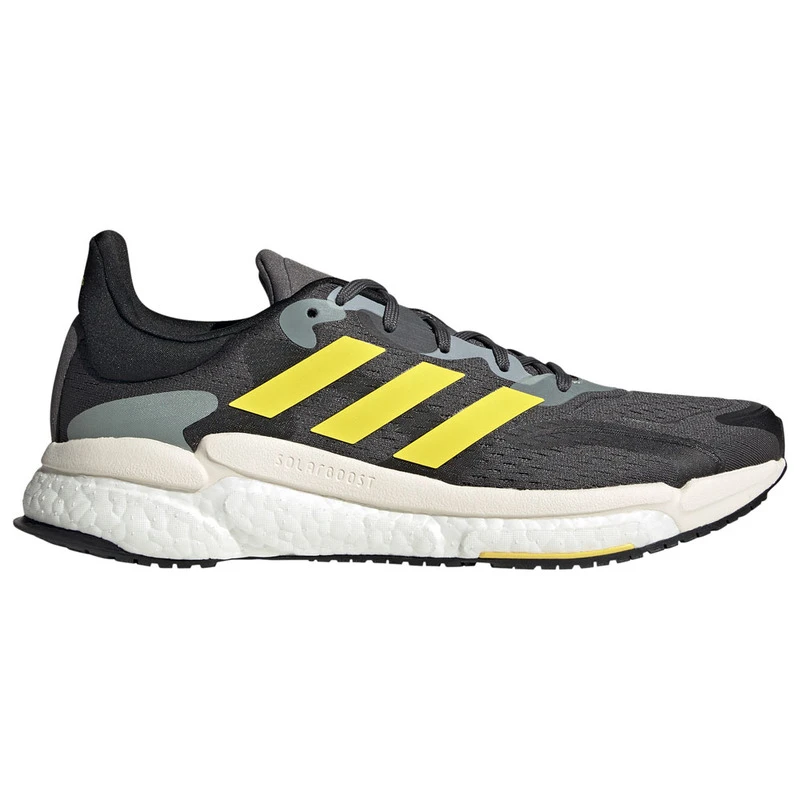 Adidas Mens Solar Boost 4 Running Shoes (Black/Yellow) | Sportpursuit.