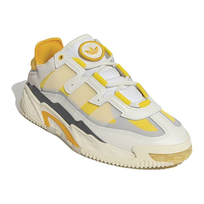 Adidas Mens Niteball Casual Shoes (White/Yellow) | Sportpursuit.com