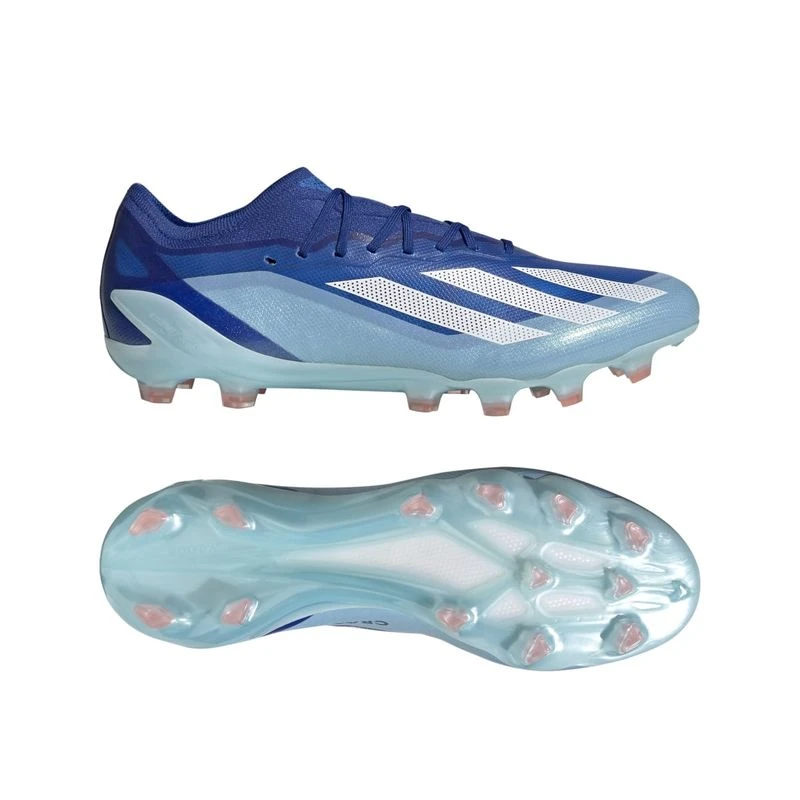 adidas gazelle silver green womens adidas x Crazyfast League Laceless FG Firm Ground Soccer Cleats, Solar Red/White / 10 main image 1