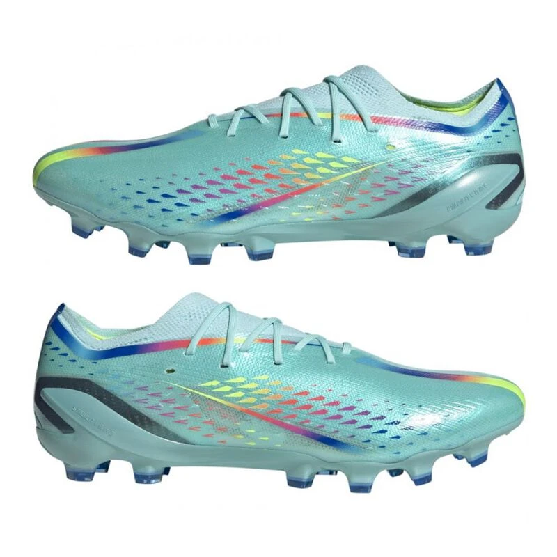 Chaussures de Football AIUD - Blanc Bleu - Ongles Antidérapants et Résistants à l'Usure