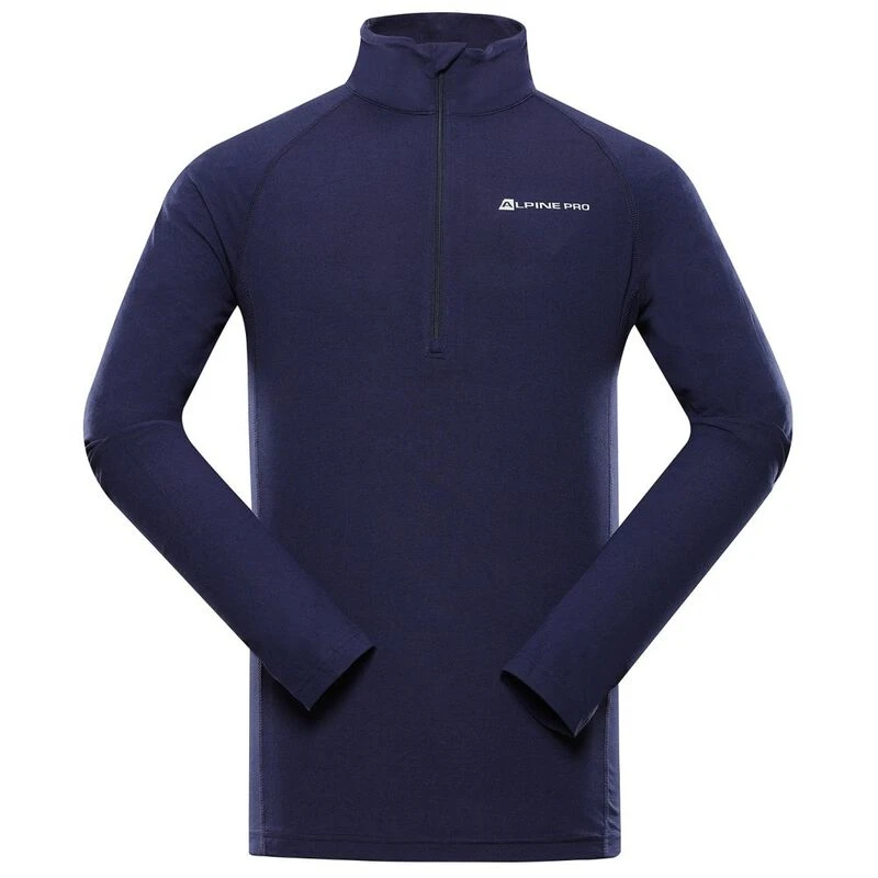 Alpine Pro Mens Asupp Half-Zip Top (Navy) | Sportpursuit.com