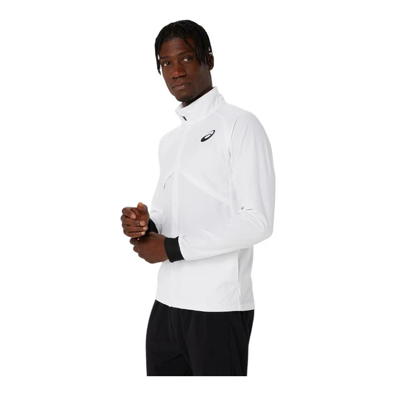Asics Mens Hybrid Stretch Jacket (White) | Sportpursuit.com