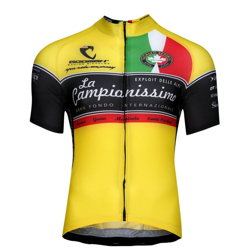 Assos Mens La Campionissimo Short Sleeve Cycling Jersey (Yellow) | Spo