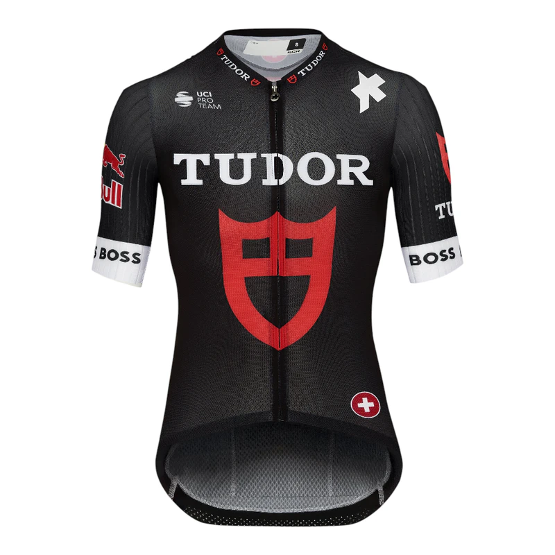 選手支給品 Tudor チューダープロサイクリング 非売品 Tシャツ BOSS Assos Mens Tudor Pro Cycling Team Replica Short Sleeve Cycling Jersey