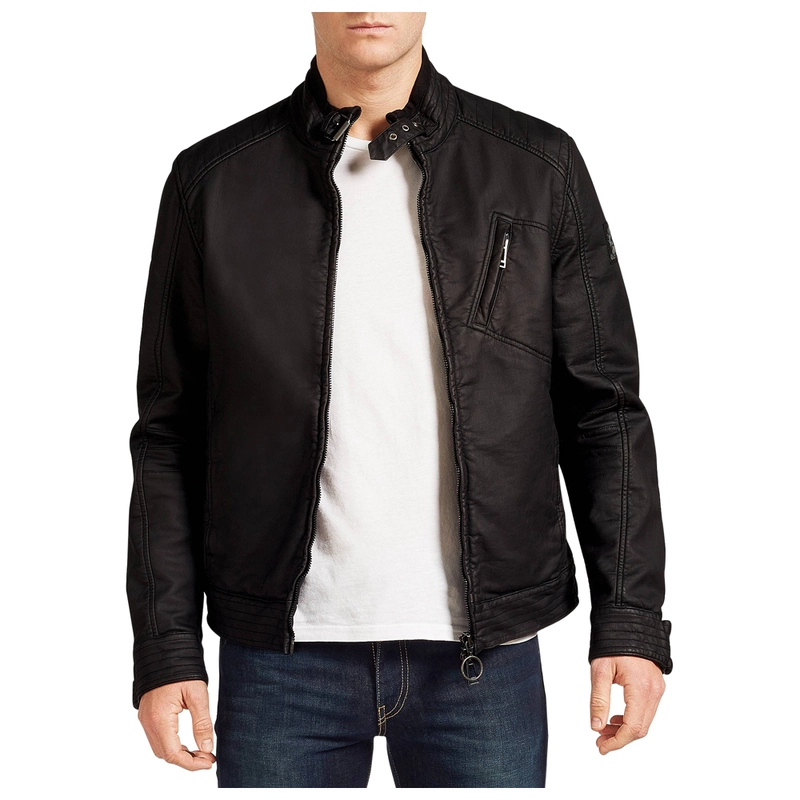 Belstaff Mens H Racer Jacket (Black) | Sportpursuit.com