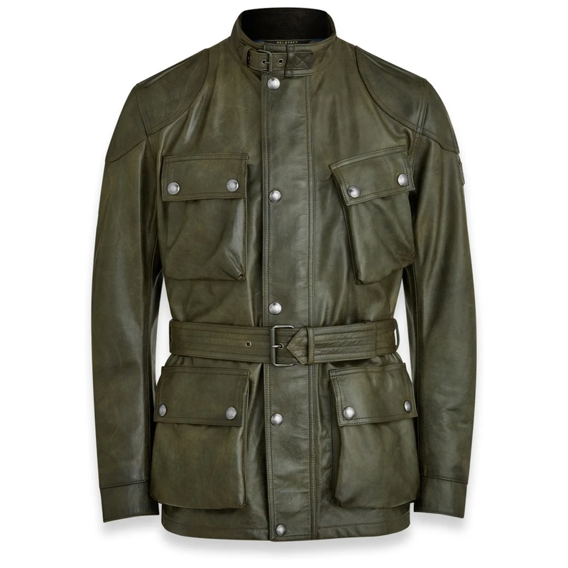 Belstaff Mens Trialmaster Panther Jacket (Dark Green) | Sportpursuit.c