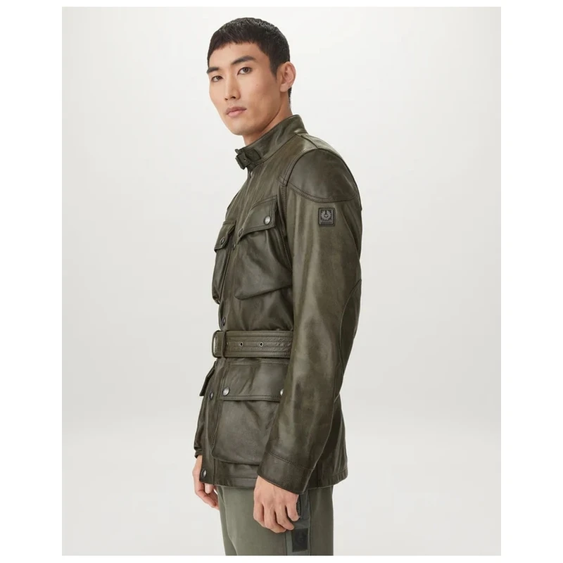 Belstaff Mens Trialmaster Panther Jacket (Dark Green) | Sportpursuit.c