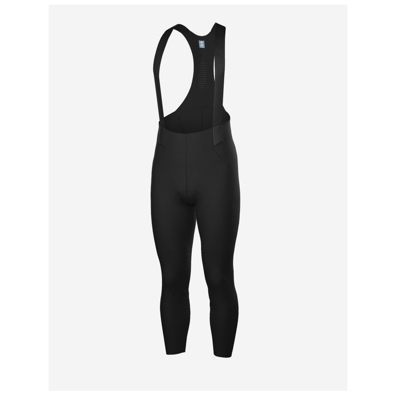MY KILOMETRE Heren Winter Bib Panty - Geborsteld Fleece Thermisch Winddicht Met Reflecterende Zakken
