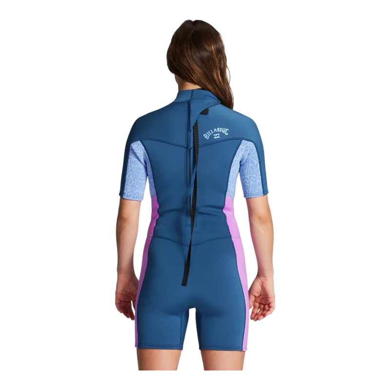 Billabong Womens 2/2mm Synergy BZ Wetsuit (Blue/Deep Sea) | Sportpursu