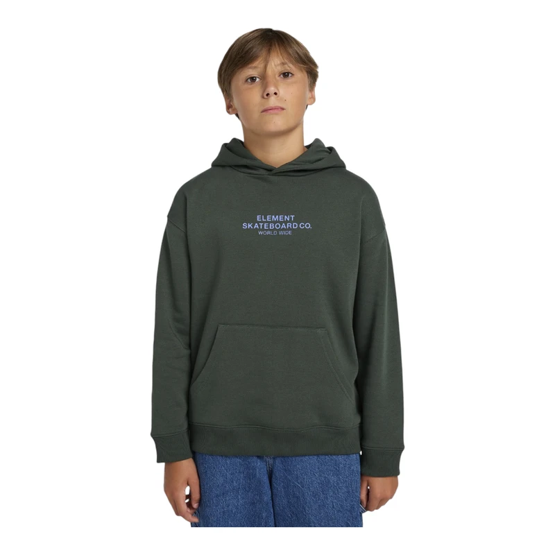 Element Boys Skateboard CO Hoody (Black/Deep Forest) | Sportpursuit.co