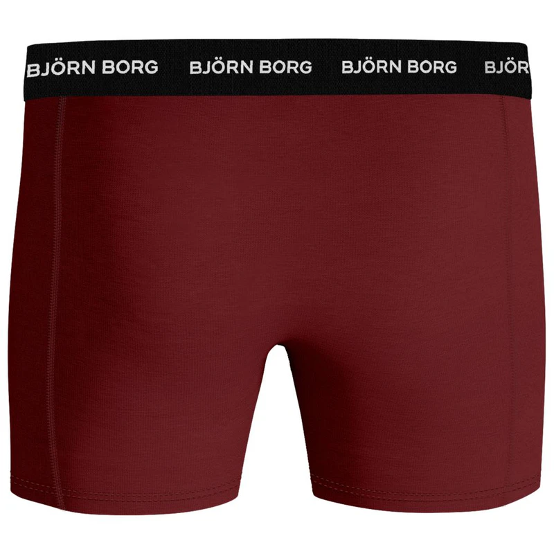 Bjorn Borg Mens Cotton Stretch 3 Pack Underwear (Red) | Sportpursuit.c