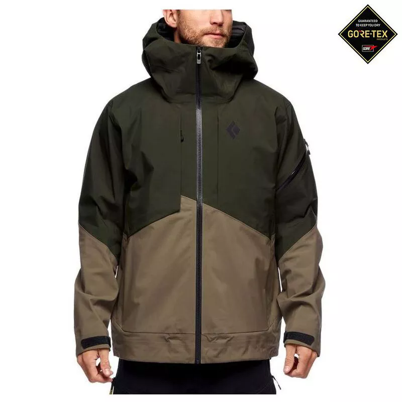 Black Diamond Mens Mission GTX Shell Jacket (Cypress/Walnut) | Sportpu