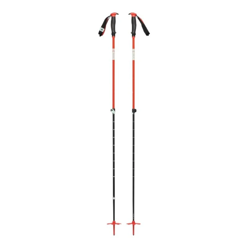 Black Diamond Traverse 145cm Ski Poles (Orange) | Sportpursuit.com