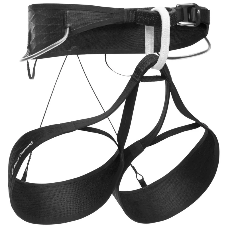 Black Diamond Mens Airnet Climbing Harness (Black-White) | Sportpursui