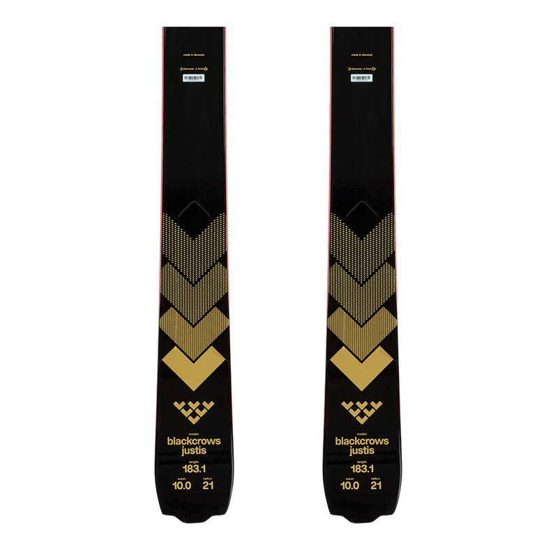 BlackCrows Mens Justis FW 23/24 All Mountain Skis (Black) | Sportpursu