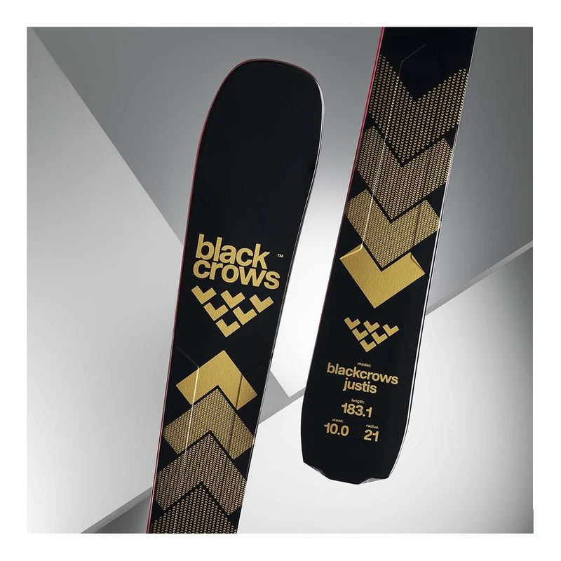 BlackCrows Mens Justis FW 23/24 All Mountain Skis (Black) | Sportpursu