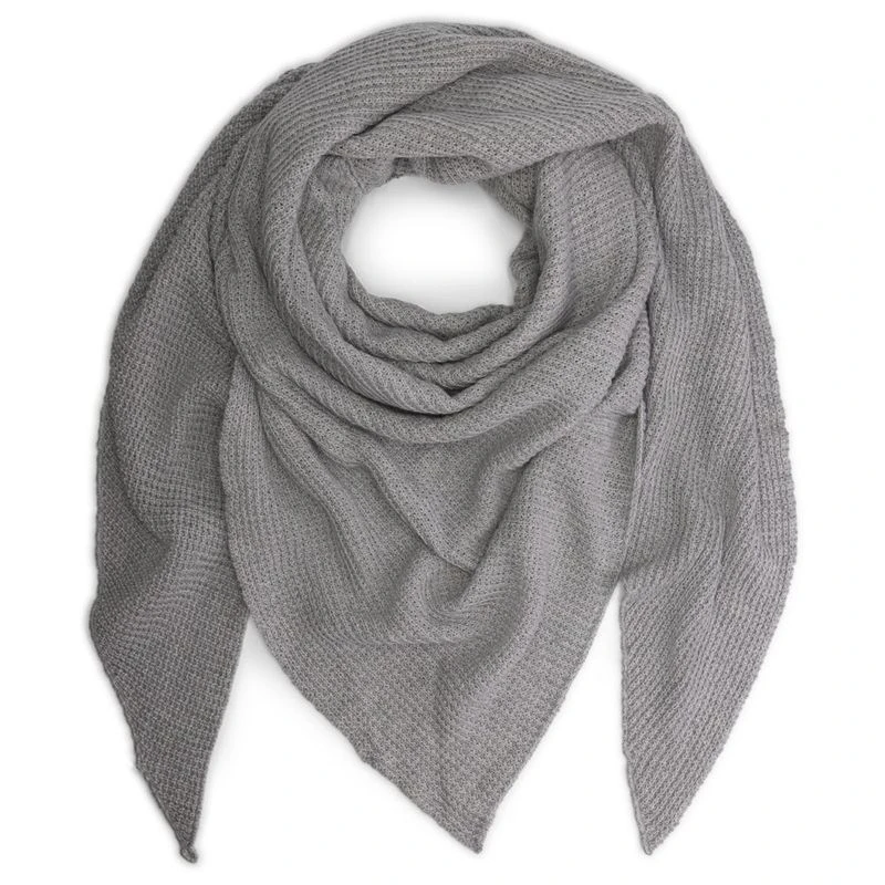Blue Loop Waffle Scarf (Grey Melange) | Sportpursuit.com