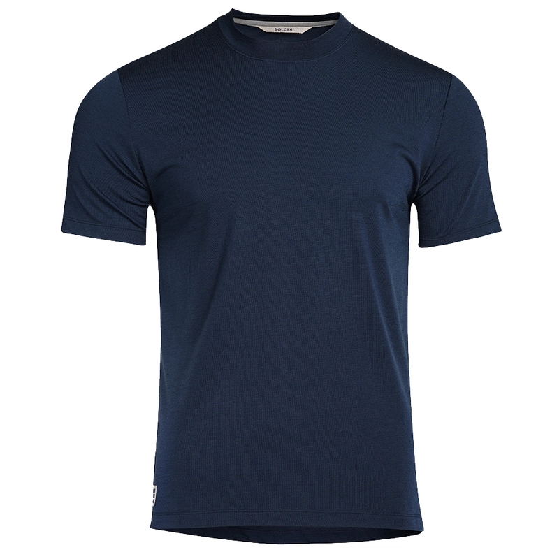 Manfiny VCAY Maglietta casual da uomo in maglia blu navy con stampa