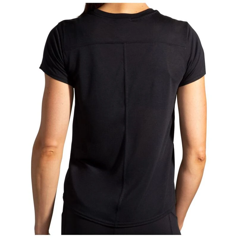 Brooks Womens Distance T-Shirt (Black) | Sportpursuit.com