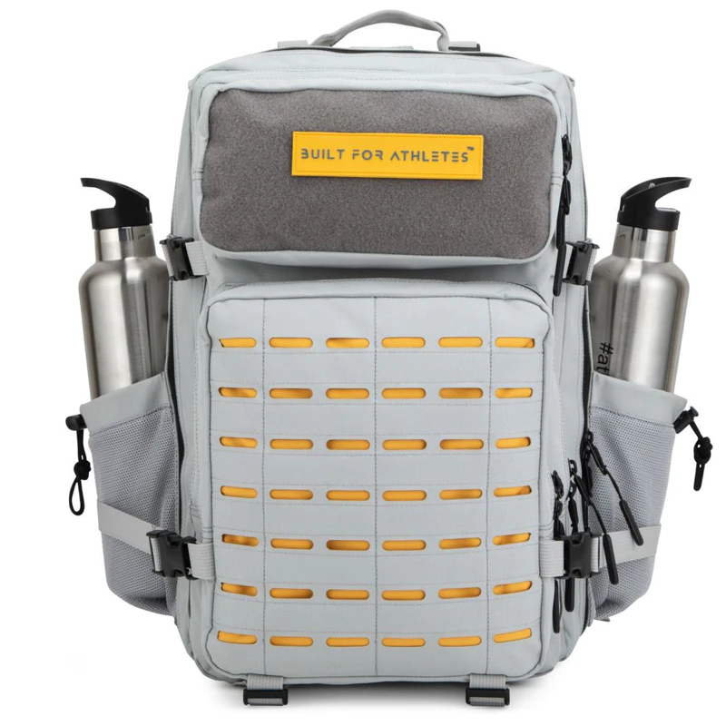 Workout Ruck Sacks Built for Athletes Large Gym Rucksack (Grey/Yellow) | Sportpursuit.com