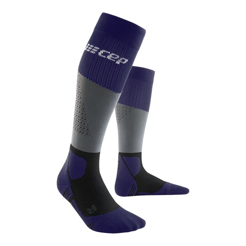 CEP Mens Max Cushion Socks (Grey/Purple) | Sportpursuit.com