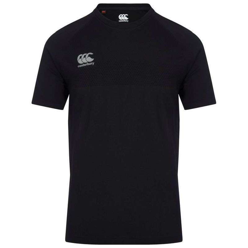 Canterbury Mens Retro Long Sleeve Rugby Jersey (Black) | Sportpursuit.